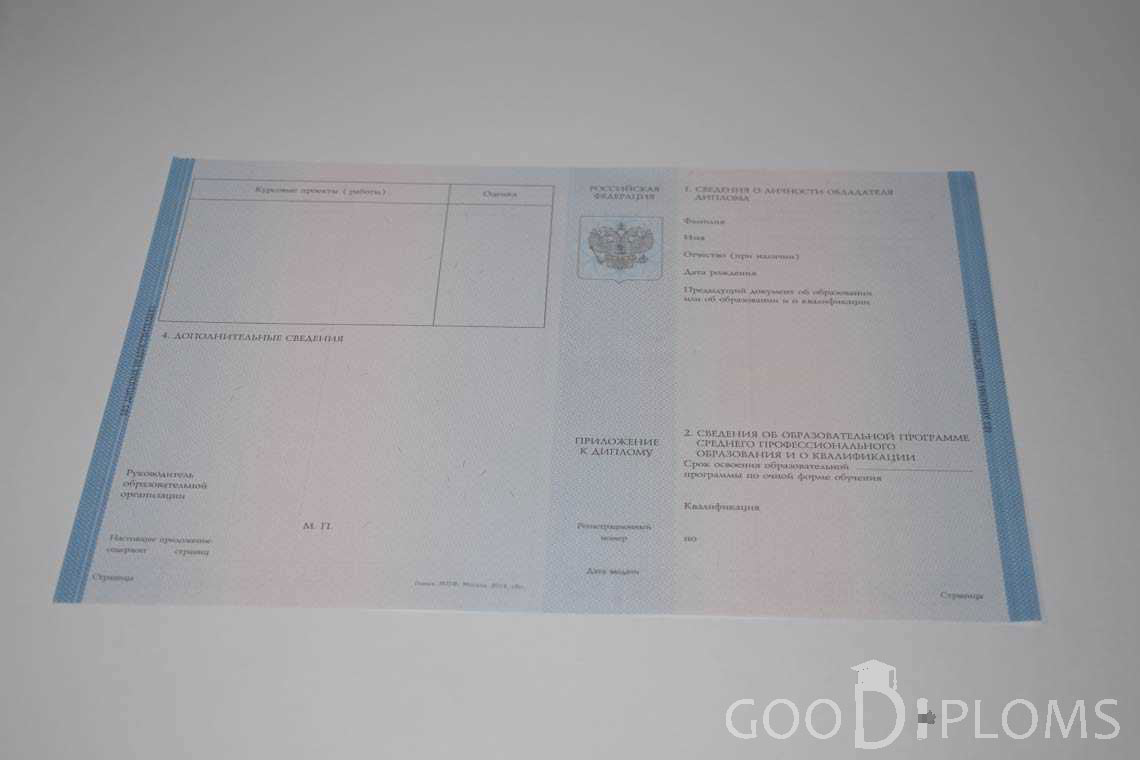 Приложение к Диплому Техникума период c 2014 по 2025 год - Кривой Рог